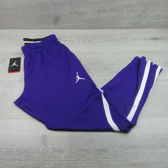 Jordan Alpha Gym Training Pants Purple Taper XL - Picture 2 of 11